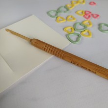 KA Seeknit Koshitsu крючок бамбуковый с рифленой ручкой/наконечник бамбук - Интернет-магазин пряжи "Marysham"
